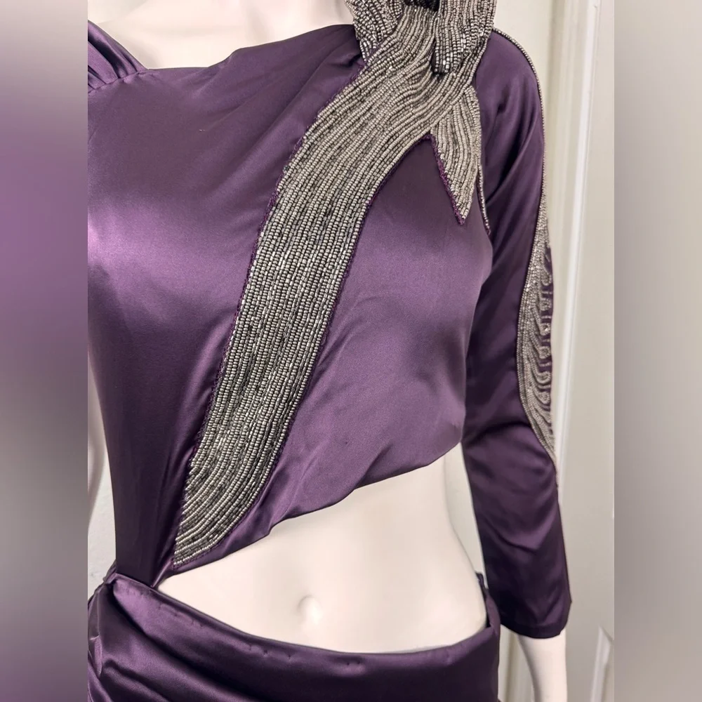 Unbranded Elegant Purple sequined Dress